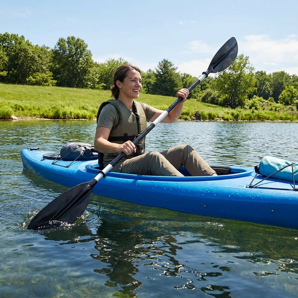 Adjustable paddle board paddles for water sports in aluminium and carbon fibre