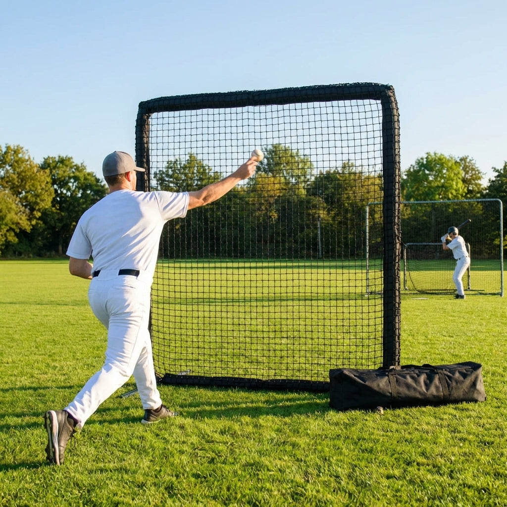 Baseball Replacement Net 7ft x 7ft, Heavy Duty Knotted Twine
