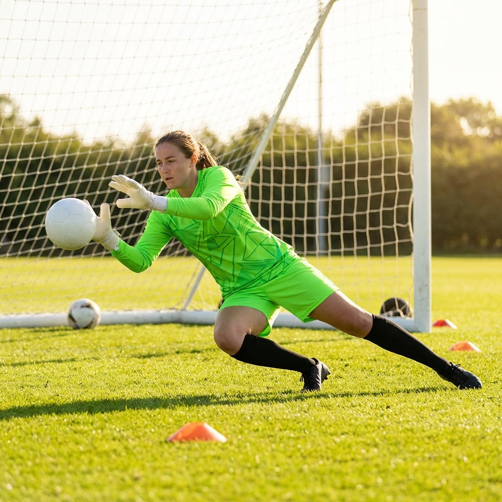Women's Goalkeeper Shirt in vibrant colours, perfect for football