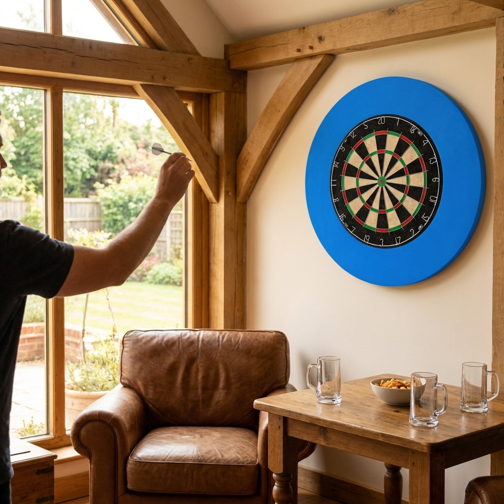 Dartboard surround made of EVA foam available in multiple colours