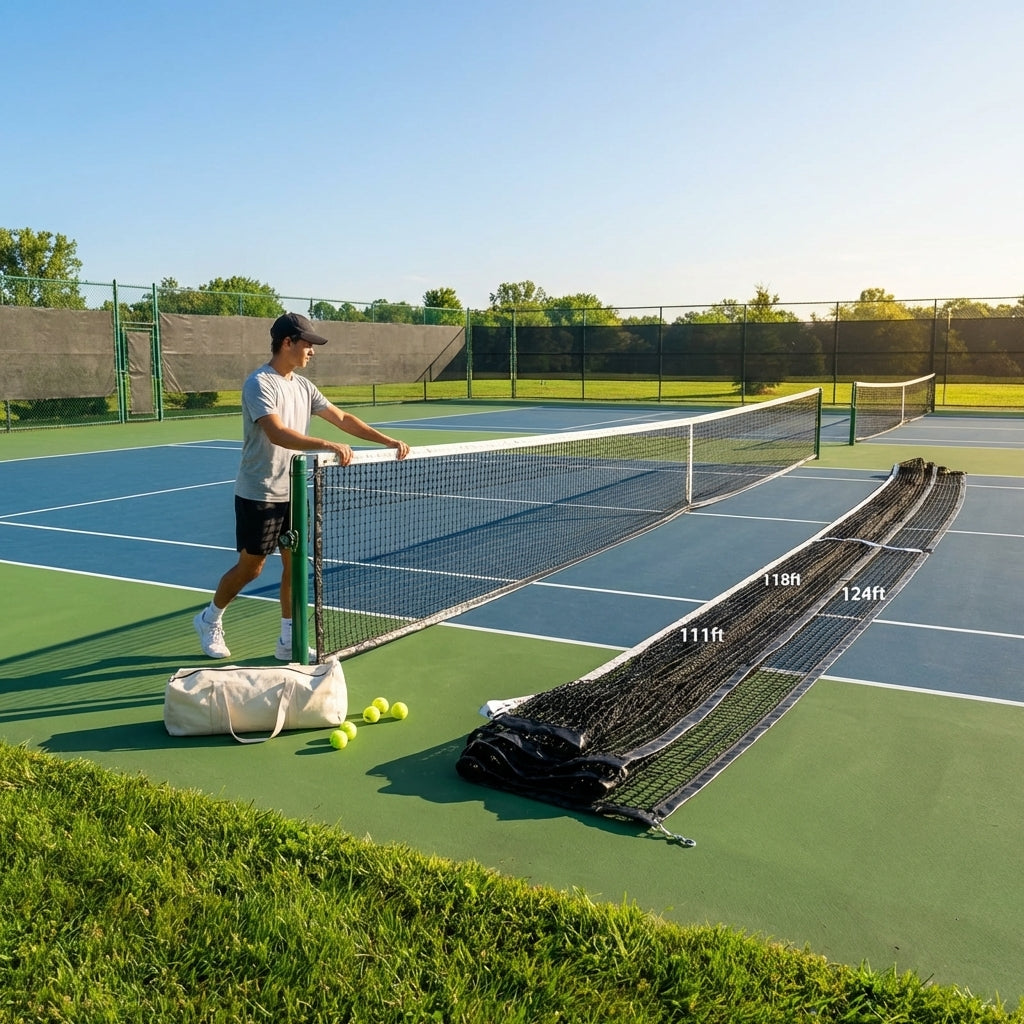 Indoor Tennis Divider Net – 13ft – HDPP with Cotton Tape – Tennis Facilities