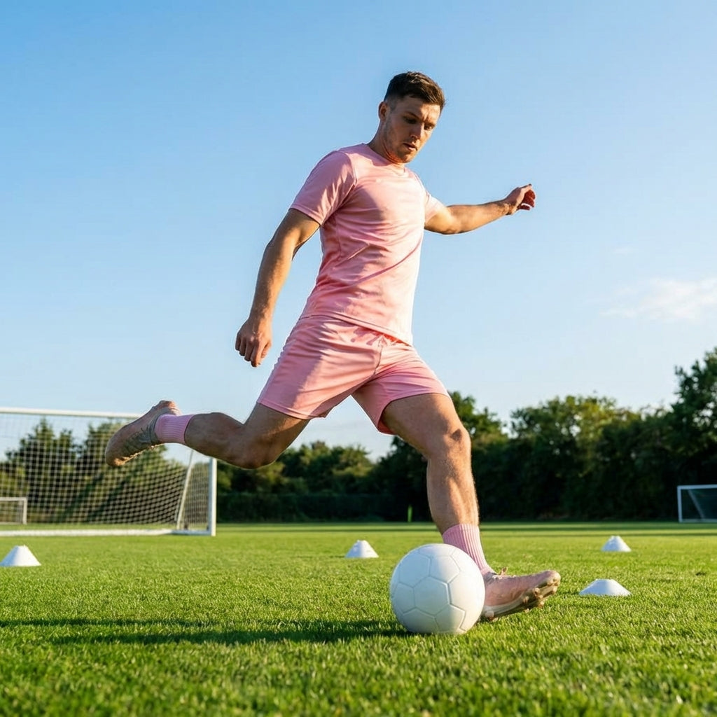 Men's football shorts in various colours, breathable polyester sportswear