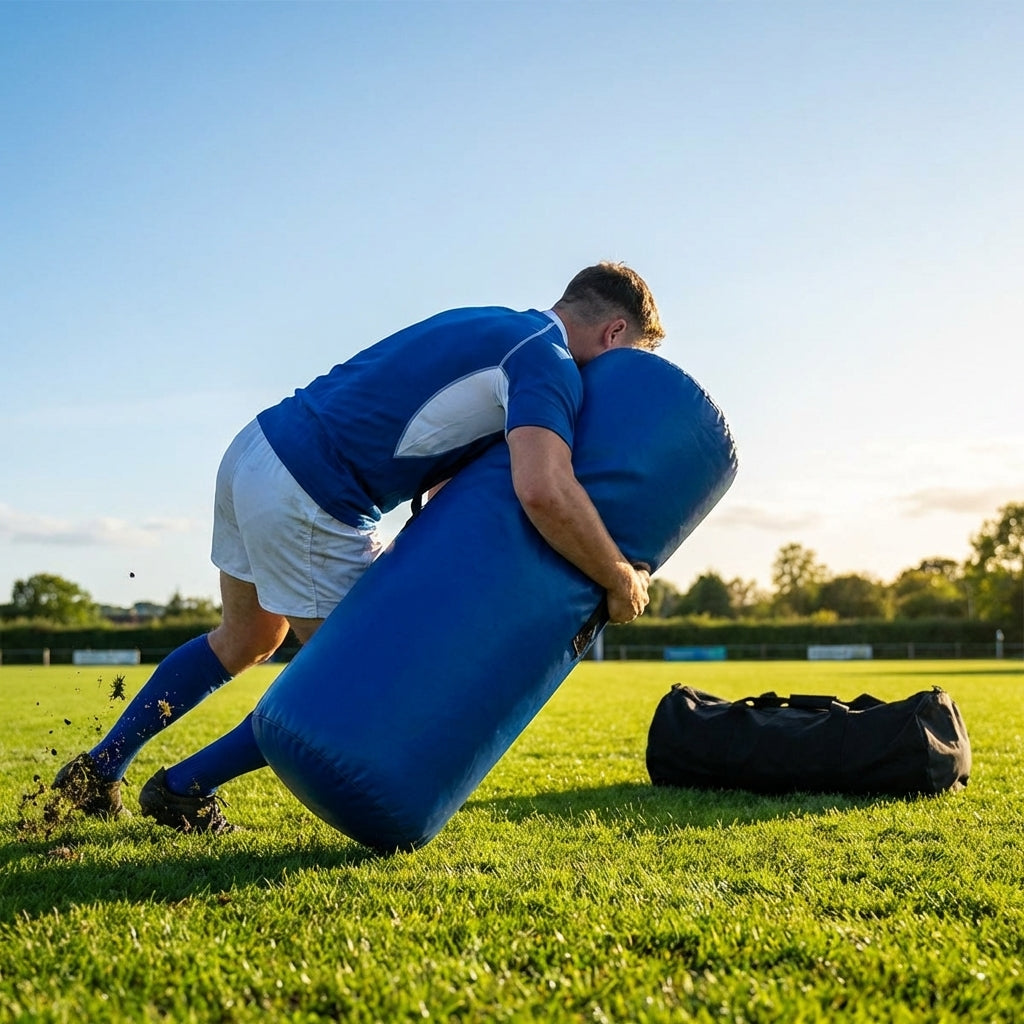Yellow AFL tackle bag with 600GSM PVC for training