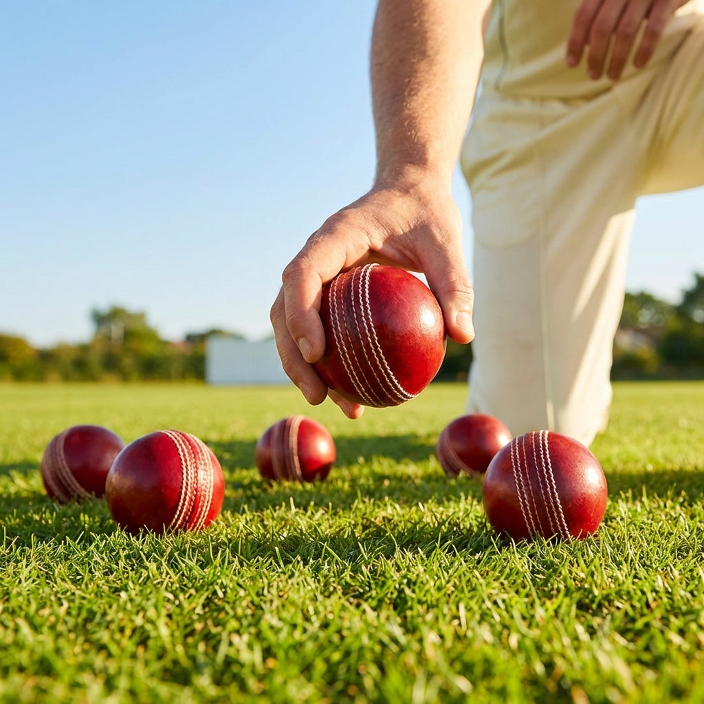 Technique Cricket Ball with raised seam and double flat-sided design