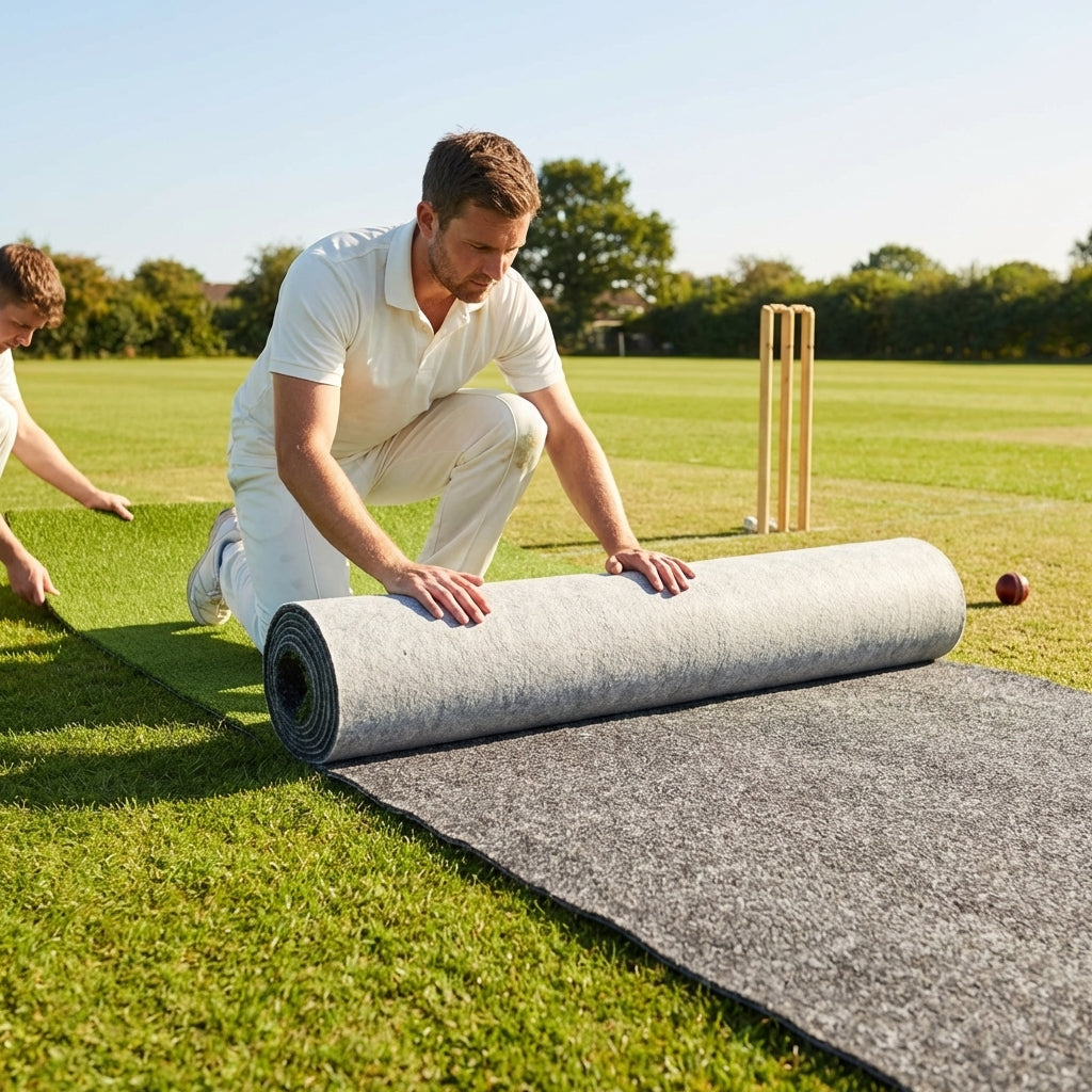 Cricket shockpad underlay for consistent ball bounce
