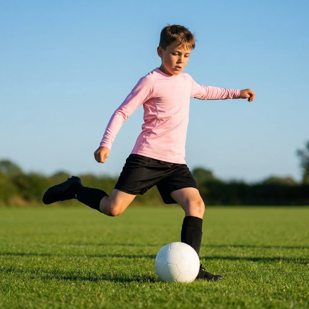 Junior Boys' Long Sleeve Base Layer Top in Various Colours