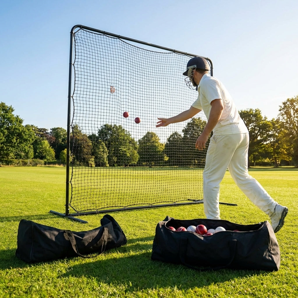 Cricket Rebound Net with Galvanised Steel Frame for Fielding Practice