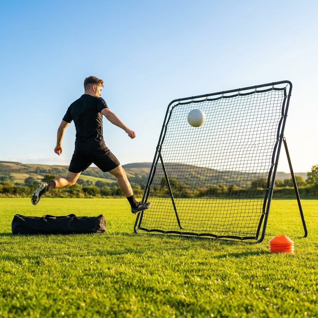 Football Rebounder with Galvanised Steel Frame for Training Drills
