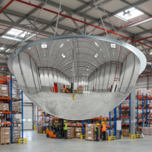 Premium Panoramic 360-Degree Indoor Observation Mirror for Safety in Warehouses and Supermarkets | britanniasafety.uk