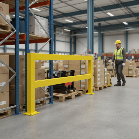 Professional Heavy Duty Barrier Extension Kit for Walkways - Add 1m to 2m Length with Complete Fixings | britanniasafety.uk