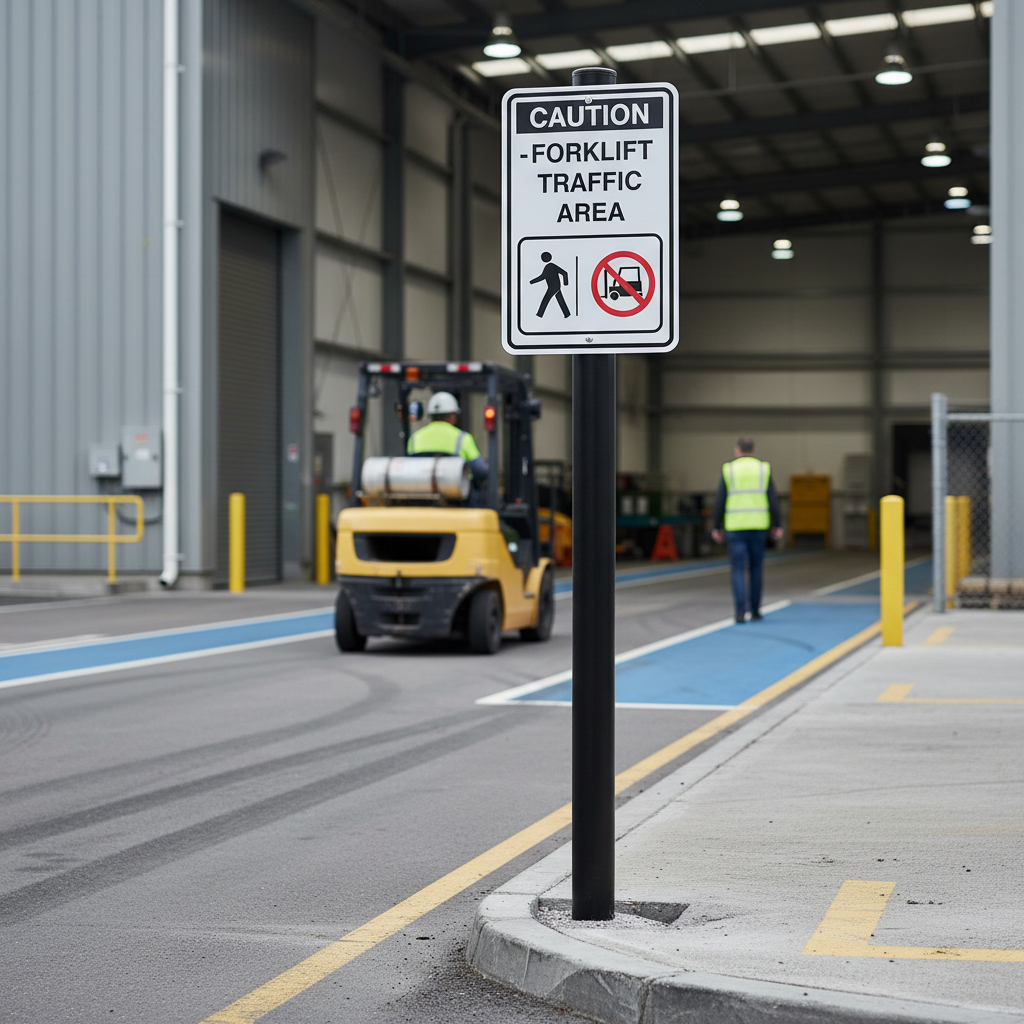 Heavy Duty 76mm Galvanised and Powder Coated Sign Posts in Various Lengths for Urban Applications