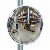 Professional Multi-Purpose 3 Direction Convex Mirror with Anti-Scratch Treatment for Enhanced... - side view | britanniasafety.uk