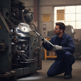 Premium Telescopic Inspection Mirror with LED Light for Vehicle and Machinery Security Audits | britanniasafety.uk