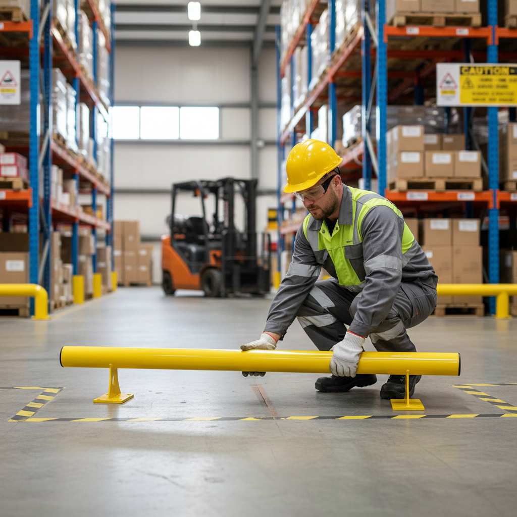 Premium Raised Collision Rail with Modular Design and Powder-Coated Finish for Enhanced Protection in High... | britanniasafety.uk