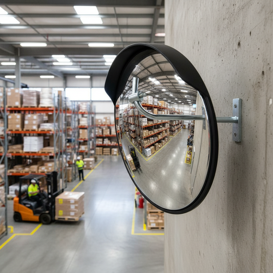 Premium Extended J Bracket for Offset Installation of Observation Mirrors - 55cm Length - Detail View | britanniasafety.uk
