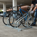 Durable Galvanised Bicycle Rack - Single-Sided or Double-Sided Configurations with Space-Saving Hoops for Mountain Bikes