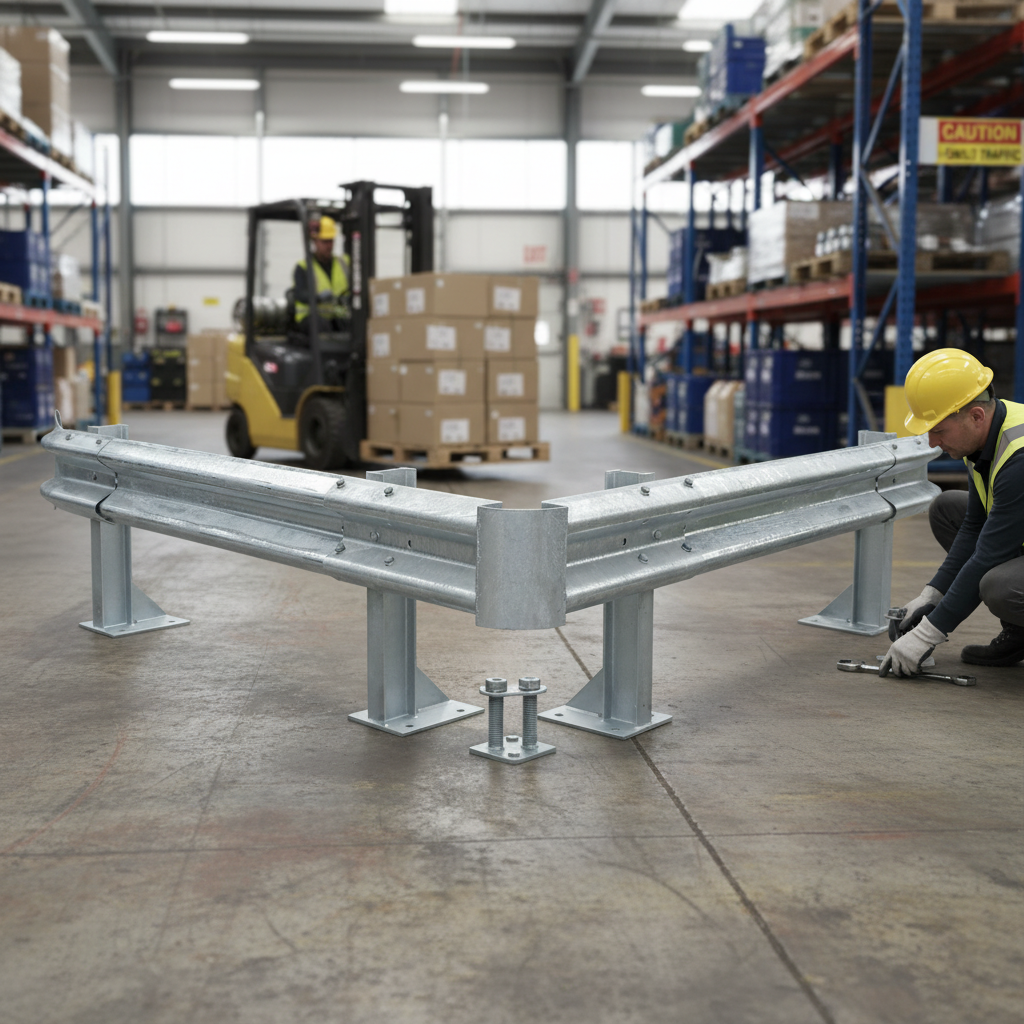 Professional Flexible External Corner Kit for Safety Barriers - Adjustable Angle Installation with Complete... | britanniasafety.uk