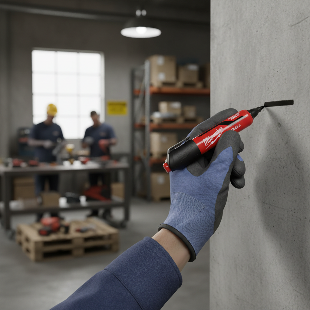 Heavy Duty Chisel Tip Marker Pen for Wet, Oily, and Dusty Surfaces - X-Large Black Ink with Quick Drying Time