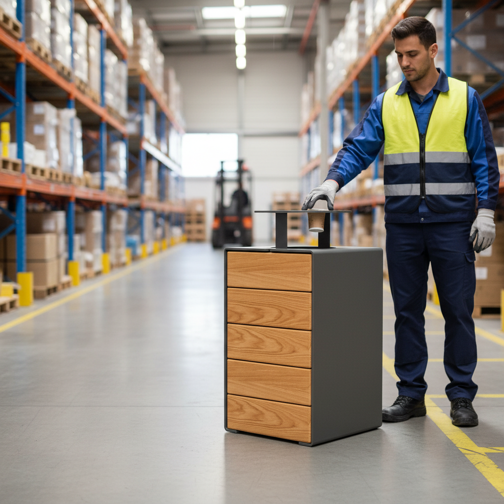 Heavy Duty 120L Litter Bin with User-Friendly Front Door for Easy Bag Handling and Emptying