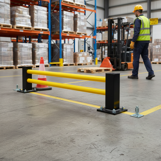 Professional Low-Level ECO Barrier Extension Kit for Custom Warehouse Safety Solutions | britanniasafety.uk