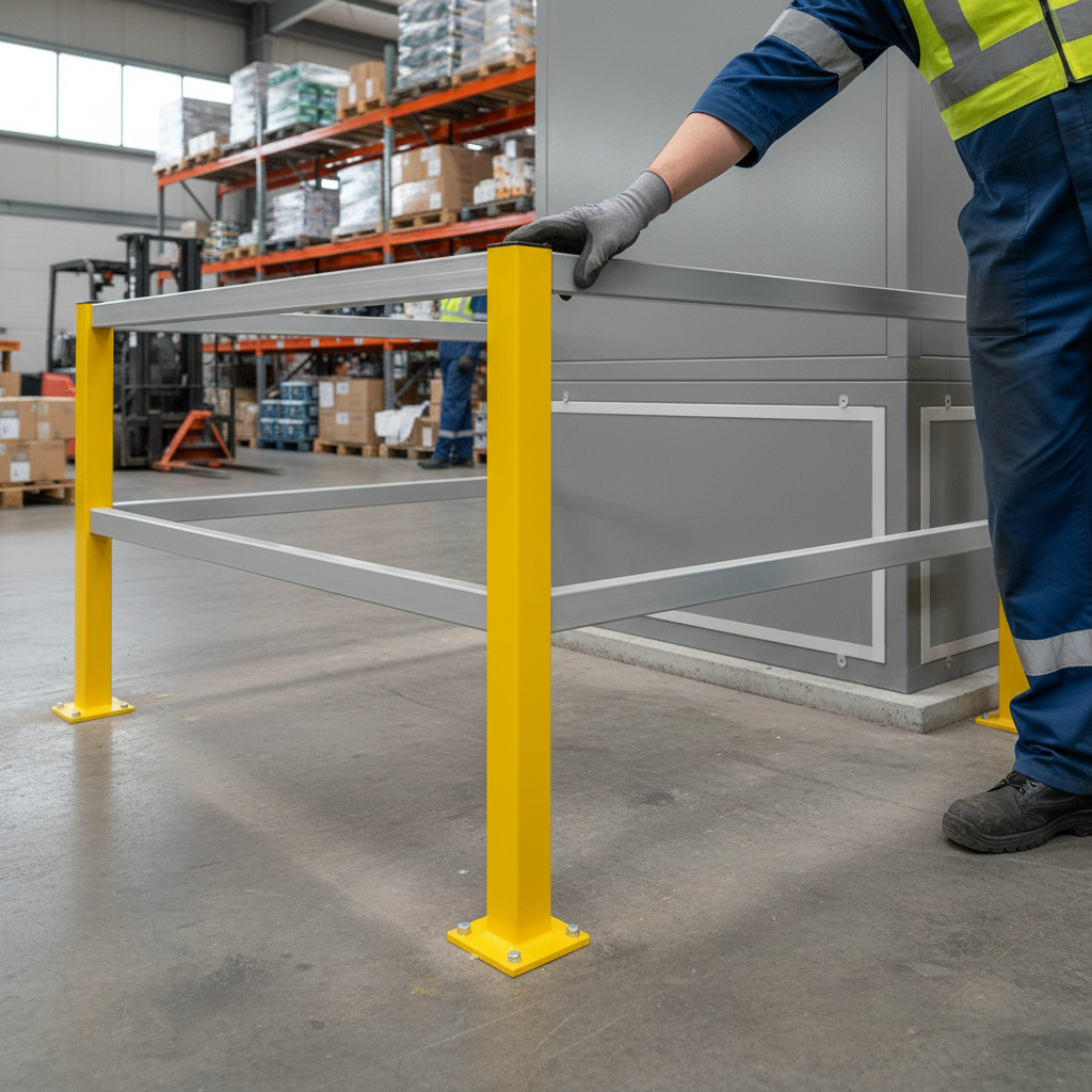 Professional MD Guard Rail Posts and Corners for Impact Protection - Easy Bolt-Down Installation, High... | britanniasafety.uk