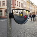 Premium Outdoor Compact Safety Mirror with 180-Degree View - Ideal for T-Junctions and Narrow Crossings | britanniasafety.uk