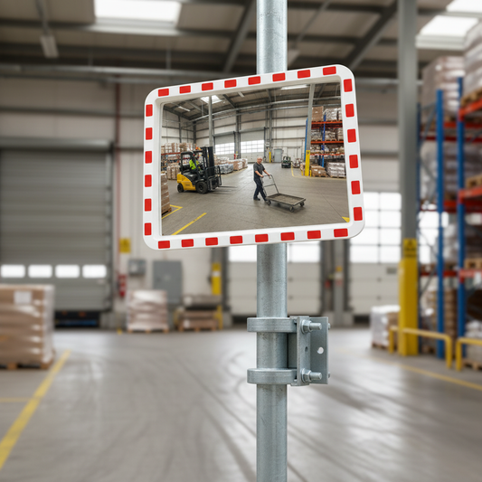 Premium Outdoor Traffic Mirror with Durable Acrylic Surface and Easy Mounting Bracket for Improved Visibility | britanniasafety.uk