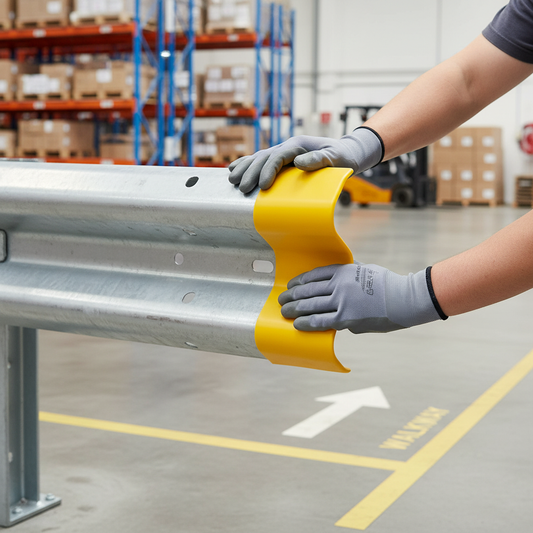 Premium Soft Plastic Short Barrier End Cap for Enhanced Visibility and Safety in Industrial Environments | britanniasafety.uk