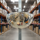 Premium Half Dome Vertical Mount Mirror with 180-Degree View for Enhanced Safety and Security | britanniasafety.uk