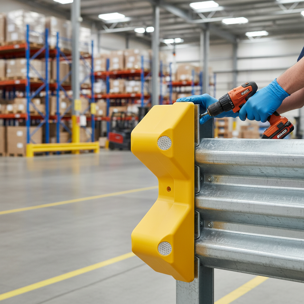 Premium Rigid Plastic End Caps with Reflective Sections for Enhanced Visibility and Safety | britanniasafety.uk