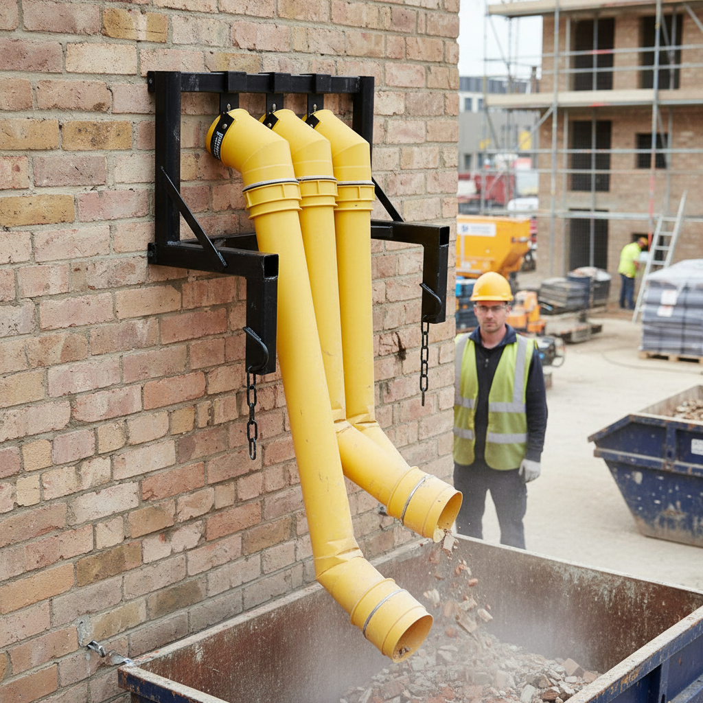 Heavy Duty 20 Inch Rubbish Chute System with Abrasion Resistant Design and Optional Fixing Frames for Safe Waste Disposal