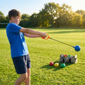 Set of multicoloured junior hammers for youth sports training