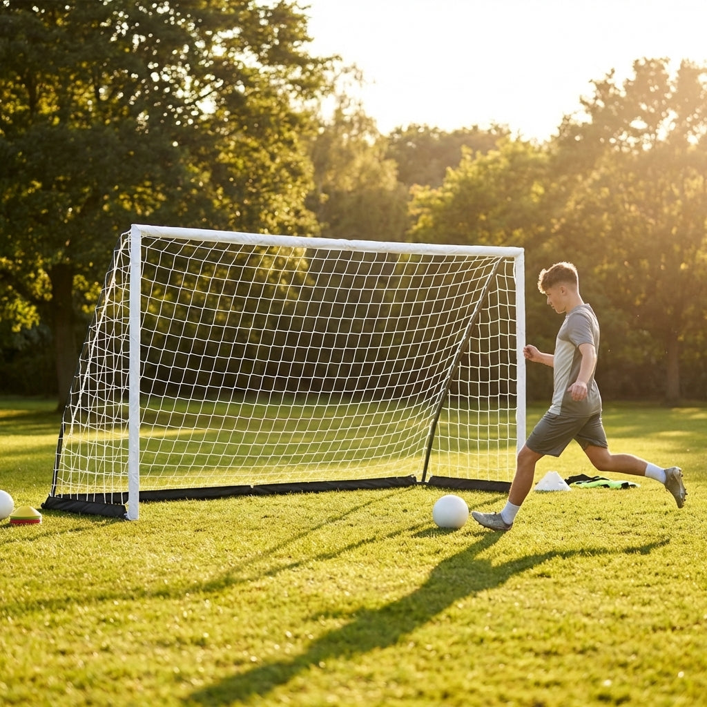 12ft x 4ft Pop-Up Football Goal for Junior Training