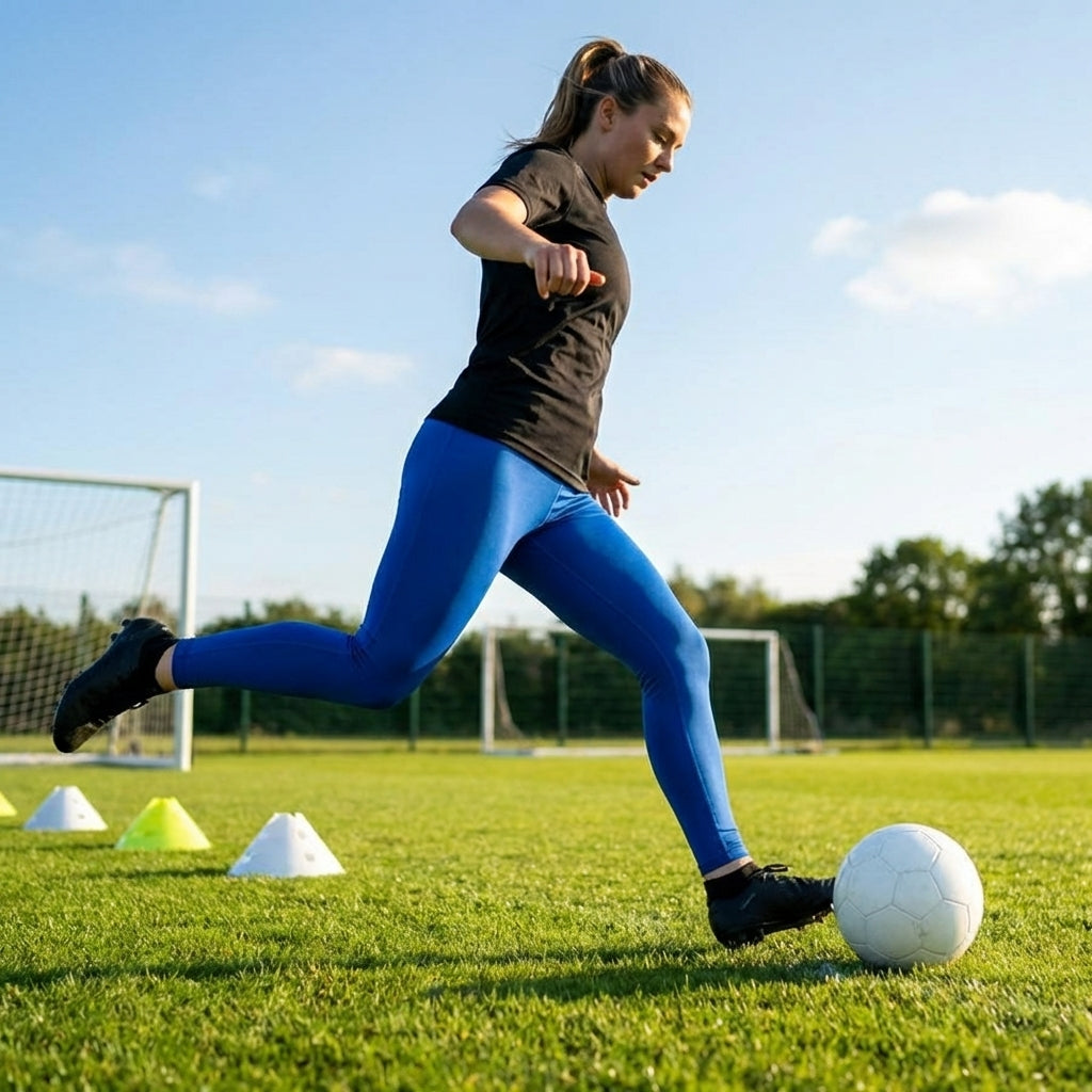 Women's compression leggings in various sizes and colours