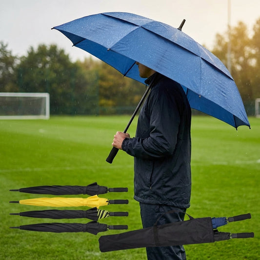 Sports umbrella with 60-inch canopy made from durable pongee fabric - product detail