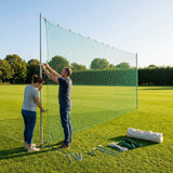 Removable anti-litter net system with steel posts - product detail