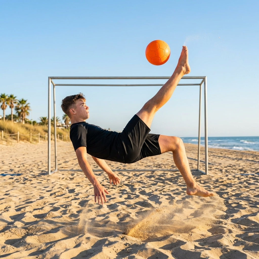Beach football made from durable TPU for water-friendly use