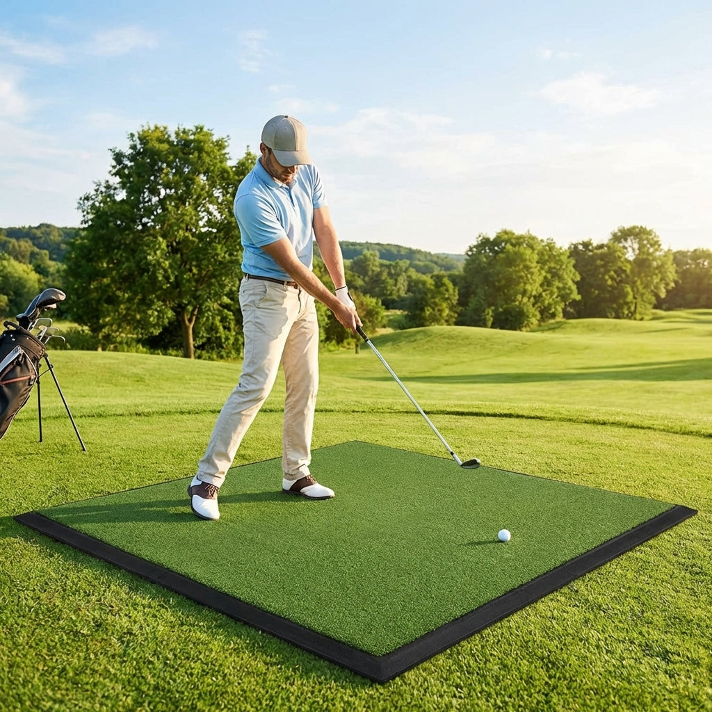 Golf Practice Mat with Anti-Skid Rubber Base