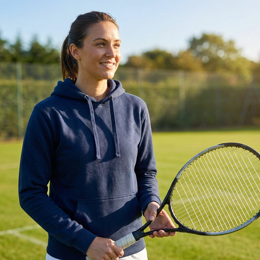 Adult hoodies in cotton and polyester blend for casual wear