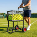 Steel tennis ball carry cart with 300 ball capacity