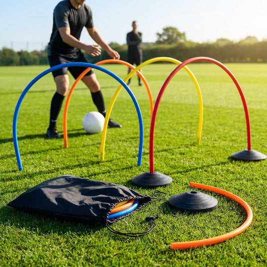 Football training passing arcs made of 34mm PVC - product detail
