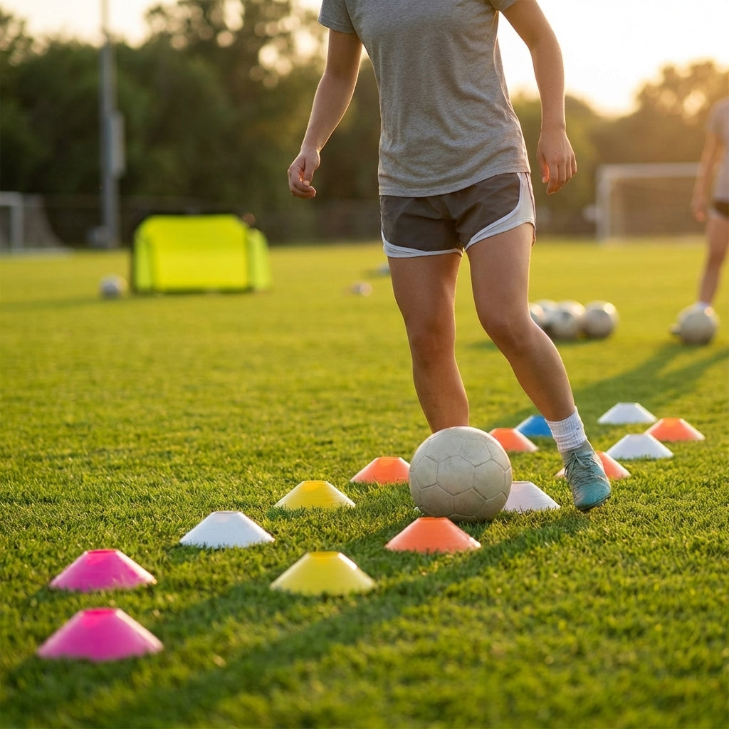 Training Cones in multi-colour for sports training