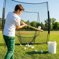 White PVC practice baseballs with solid cork core for training - product detail
