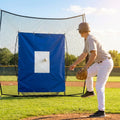Baseball Vinyl Net Saver with Target Zone for Training
