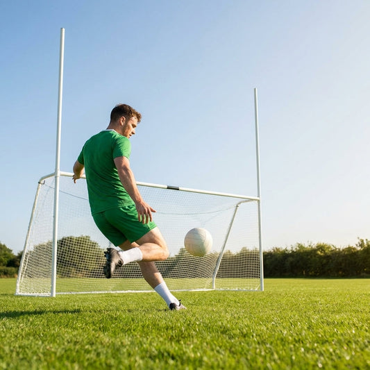 Aluminium freestanding Gaelic goal for outdoor use - product detail