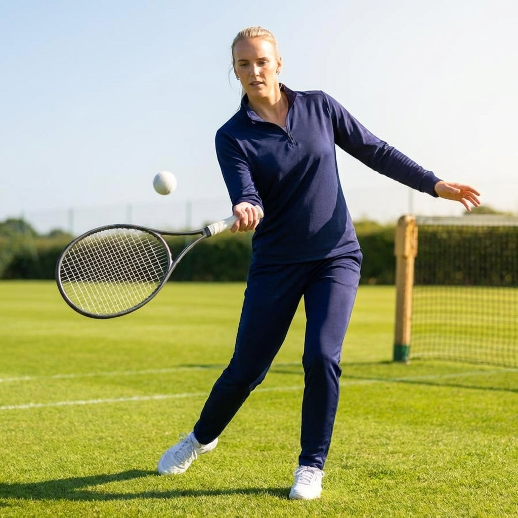 Women's Quarter Zip Tracksuit made of lightweight polyester