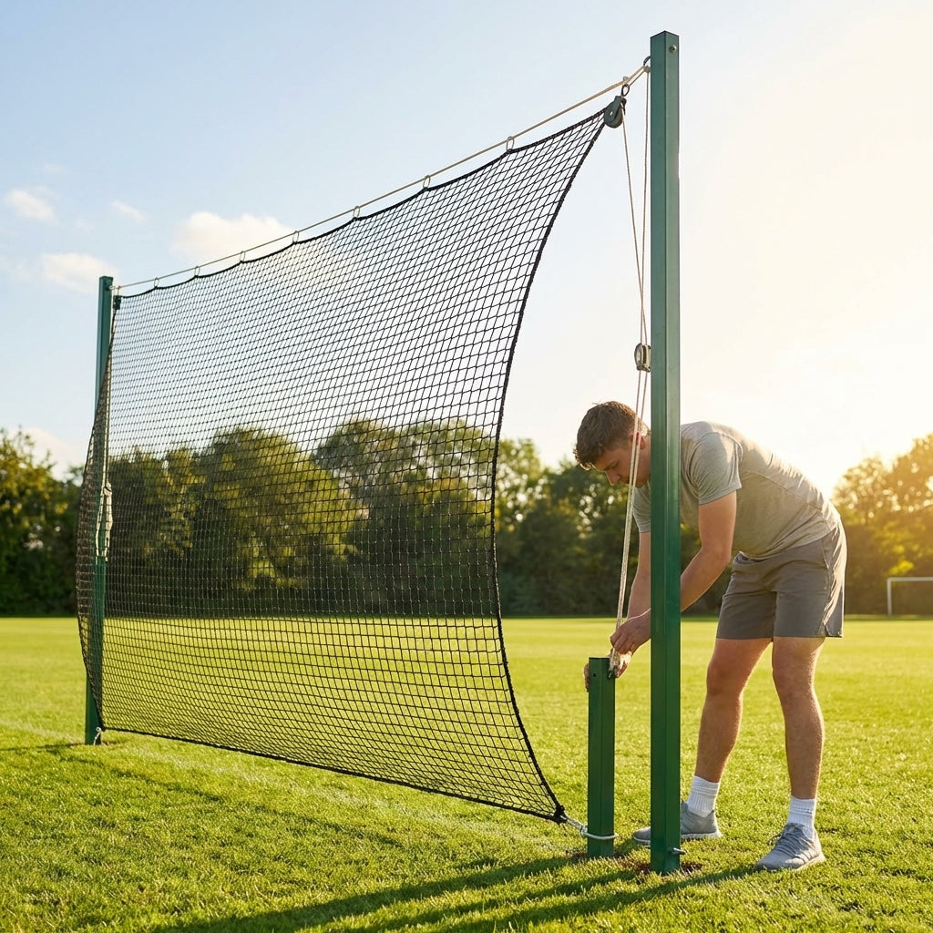 Ball Stop Net System with Aluminium Posts for Sports Venues