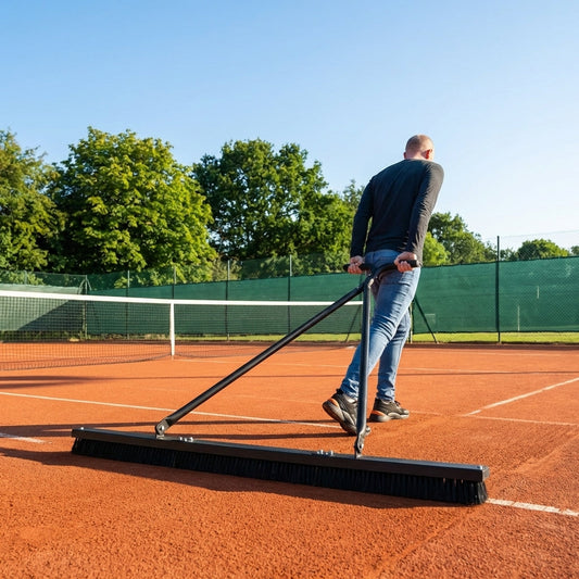 Tennis Court Drag Brush with Heavy-Duty Nylon Bristles
