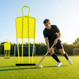 Hockey Training Mannequin in Fluorescent Yellow for Outdoor Use