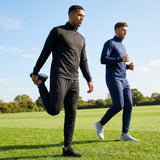 Men's full zip tracksuit in black and navy blue - product detail